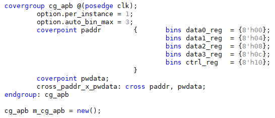 Example Functional Coverage Syntax, functional coverage in uvm