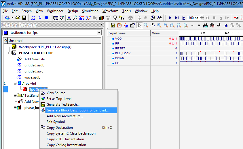 Active Hdl Interface To Simulink