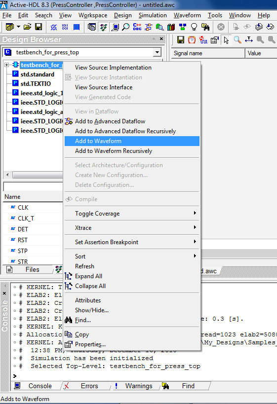 aldec active hdl 6.3